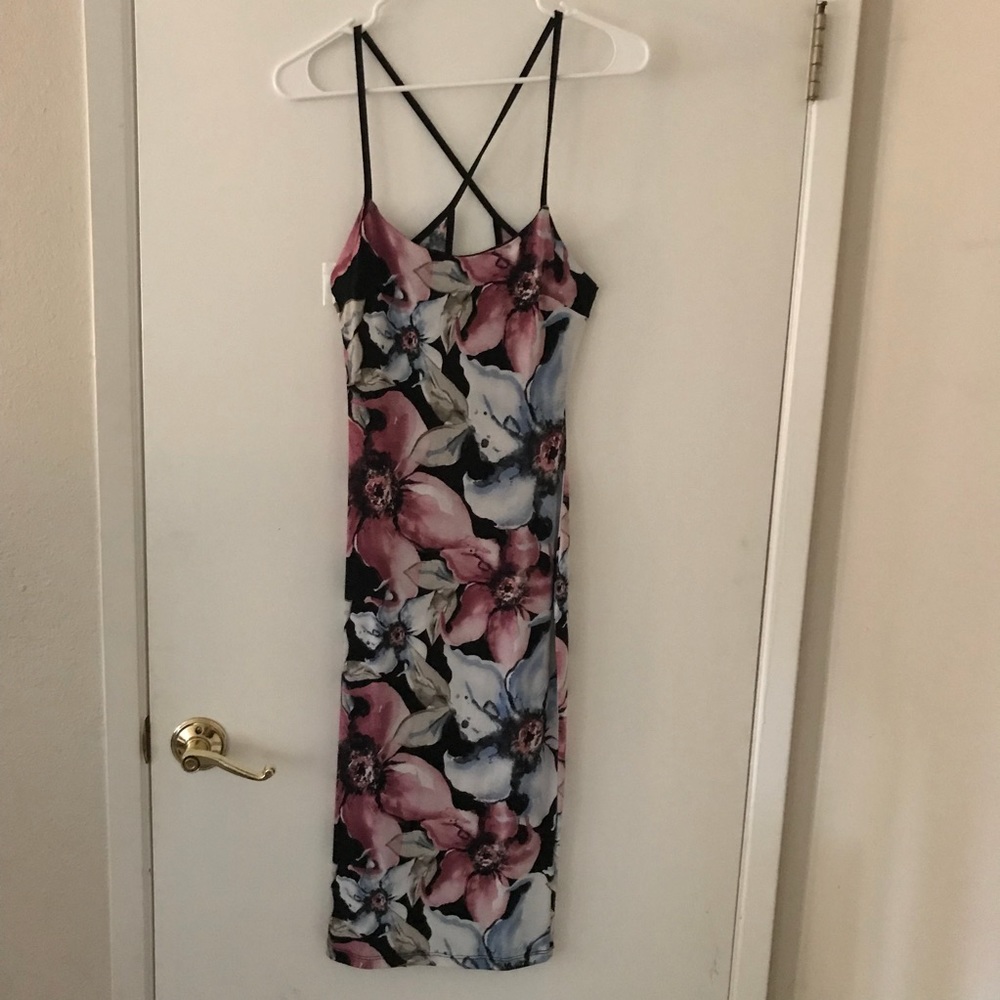 Demasqe floral midi dress